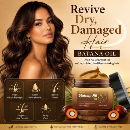 Botana Oil Hair Growth, Batana Oil for Hair Growth Vital, Raw Batana Paste, 100% Pure Natural Botana Hair Mask from Honduras, Nourishes Damaged Hair, Prevents Hair Loss (1pc)