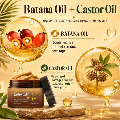 Botana Oil Hair Growth, Batana Oil for Hair Growth Vital, Raw Batana Paste, 100% Pure Natural Botana Hair Mask from Honduras, Nourishes Damaged Hair, Prevents Hair Loss (1pc)